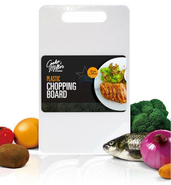 White Large Plastic Chopping Board Baking Kitchen Cutting Board Worktop Strong