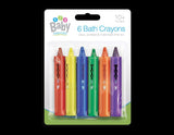 6x Coloured Bath Crayons Tiles Pens Drawing Paints Washable Kids Fun Toy Play