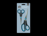 2x Comfort Grip Scissors Stainless Steel Kitchen Home Office Art Craft Cutting