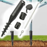 Heavy Duty Screw In Ground Spike Plastic Rotary Airer Washing Line Parasol Base