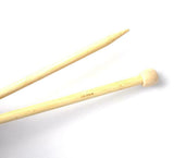 2 Sets Bamboo Knitting Needles Single Point Smooth Yarn Knit Craft Wood Hobby