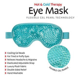 Cooling Hot Cold Gel Bead Eye Mask Head Compress Pain Stress Relief Muscle Relax