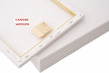 Framed Artist Canvas 50x40 Cm Art Blank Board Plain Painting Stretched White