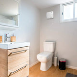 Electric Fan Heater Wall Mounted Bathroom Kitchen Workshop Hot Warm Downflow 2KW