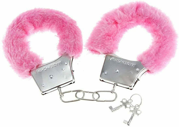 Fluffy Handcuffs Furry Fancy Dress Sexy Role Play Toy Hen Night Stag Party Aid