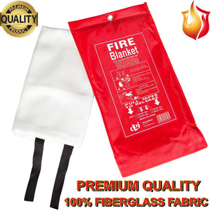 Large Fire Blanket Quick Release Home Office Kitchen Caravan Car Fire Safety
