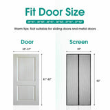 Mesh Insect Repellent Door Screen Magnetic Insect Fly Mosquito Bug Curtain UK
