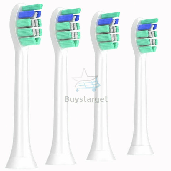 4 Pack  Replacement Toothbrush Heads Compatible with Philips Sonicare Electric Toothbrushes