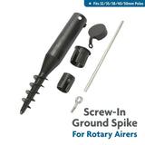 Heavy Duty Screw In Ground Spike Plastic Rotary Airer Washing Line Parasol Base