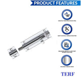 Heavy Duty Chrome Door Bolt Straight Tower Bathroom Gate Latch Lock Slide UK