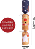 12x Luxury Make Your Own Reindeer Christmas Crackers Kit Set Tableware Xmas UK