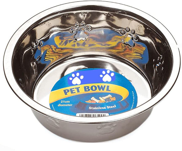 Stainless Steel Anti Slip Pet Food Feeding Water Bowl
