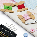 48 Pcs Self Threading Needle Set Assorted Needles Home Sewing Kit All Purpose - Buystarget