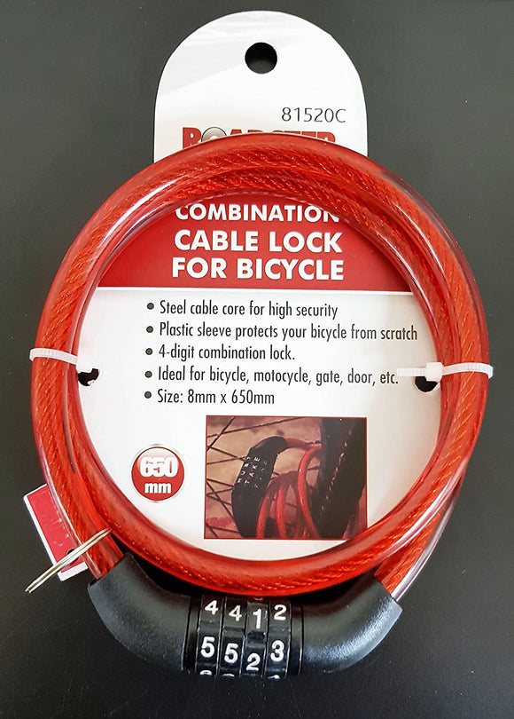 Combination Number Code Bike Bicycle Cycle Lock Steel Cable Pram Security UK